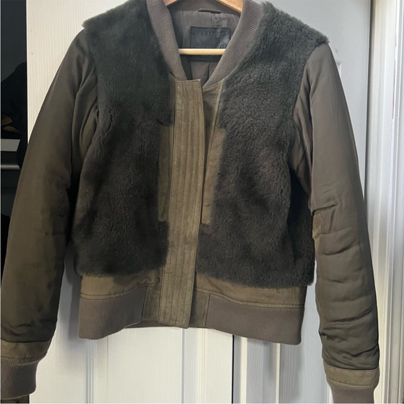 All Saints Finch Puffa Bomber Jacket - Picture 2 of 9